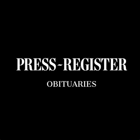 Mobile press register obits - Press-Register, Mobile, Alabama. 25,681 likes · 349 talking about this · 427 were here. Connecting Mobile and coastal Alabama with the latest news, sports, weather and more! Press-Register | Mobile AL